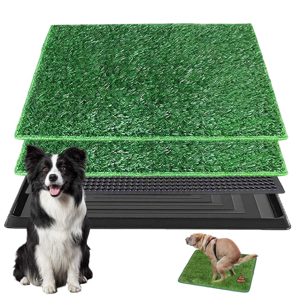 Toaleta Pro Psy S Umělou Trávou 76 X 51 CM, Vícevrstvá Toaleta