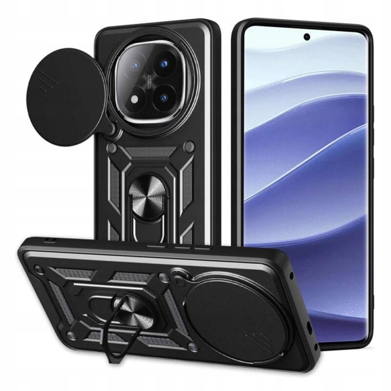 Techsuit CamShield Etui do Xiaomi Redmi Note 14 Pro+ 5G – czarne