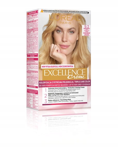 

Loreal Excellence Farba 9.3 Bardzo Jasny Blond Zło