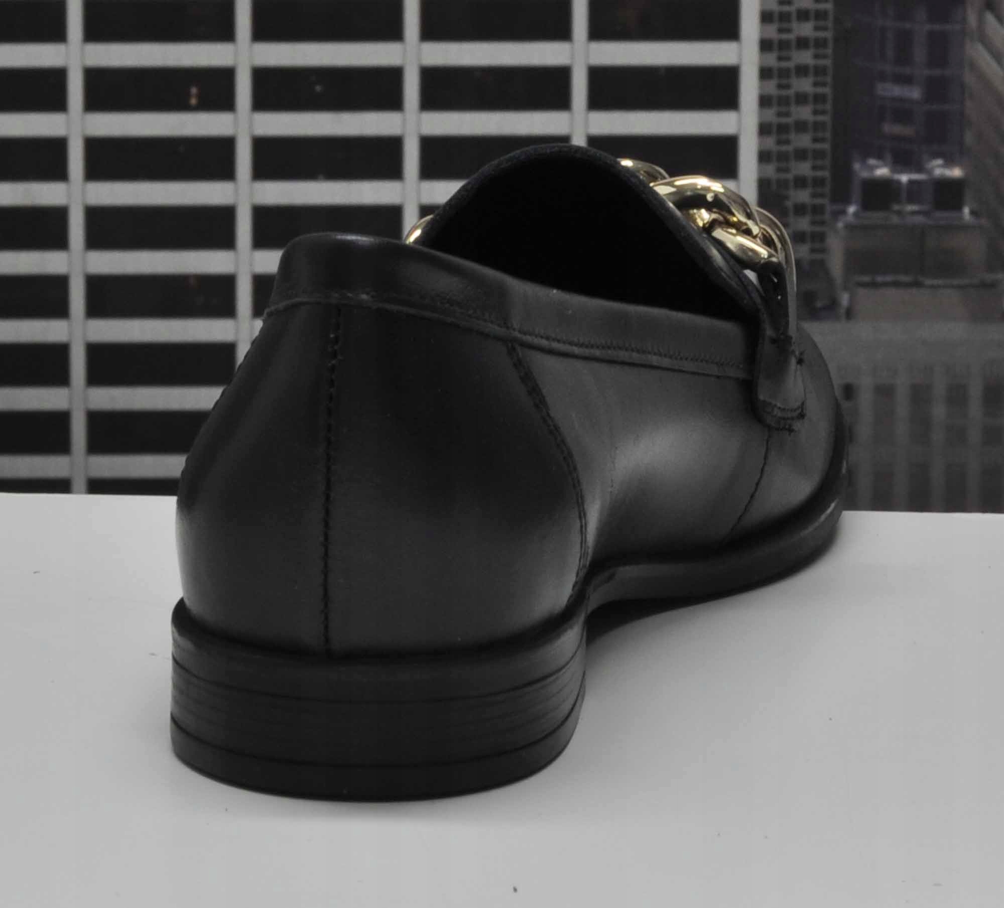 RYŁKO K2R32_D_313 CZARNE MOKASYNY R.38 Kolekcja 2023 JESIEŃ