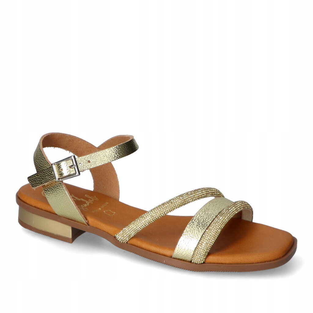 Dámské sandály Oh my Sandals Zlaté Lico Kožené 40