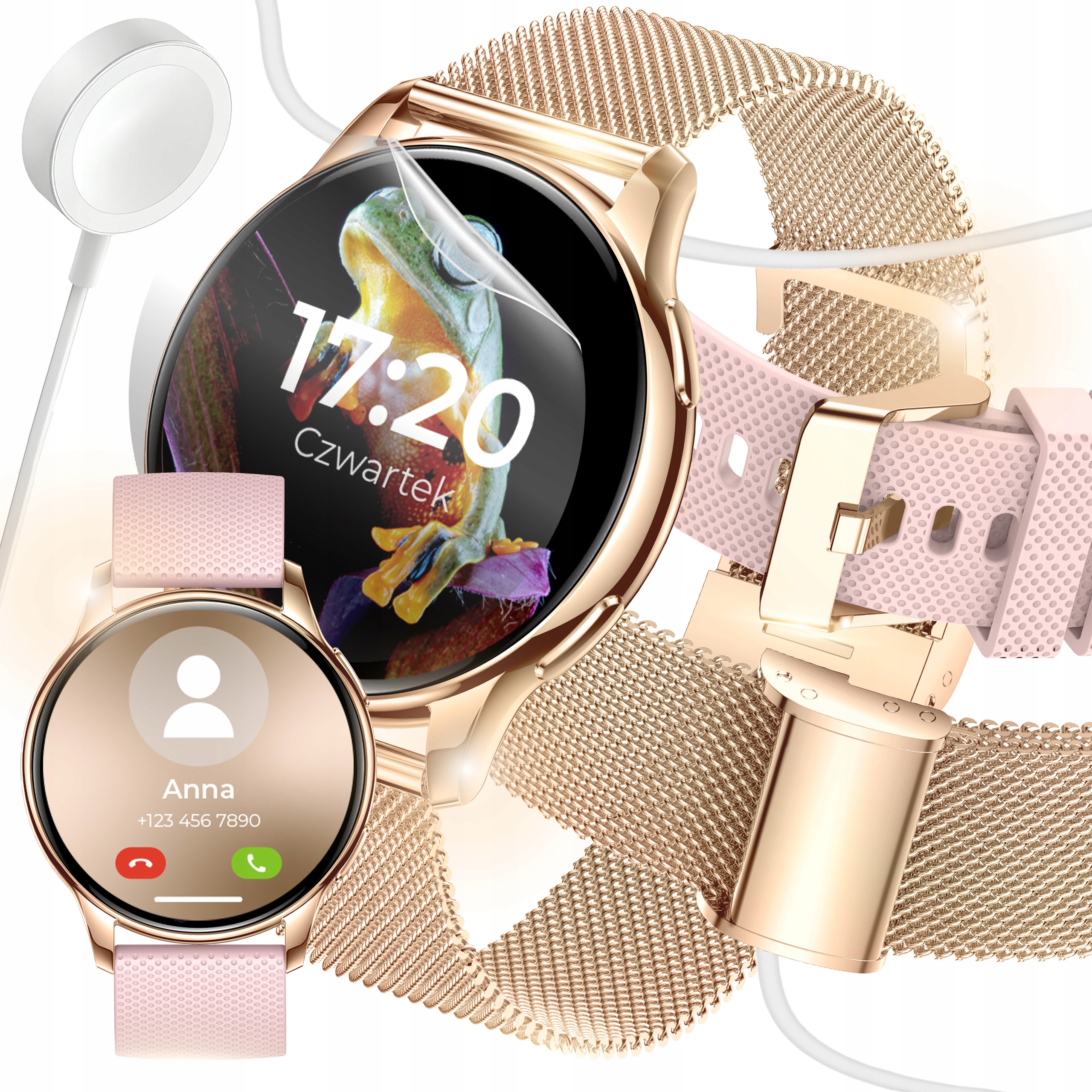 Chytré Hodinky Dámské Hodinky Polské Menu Hovory Upozornění Sport Zlaté