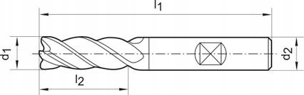 Wiertlo krotkie DIN1897 HSSE, typ INOX,19,50mm FOR Zastosowanie inne