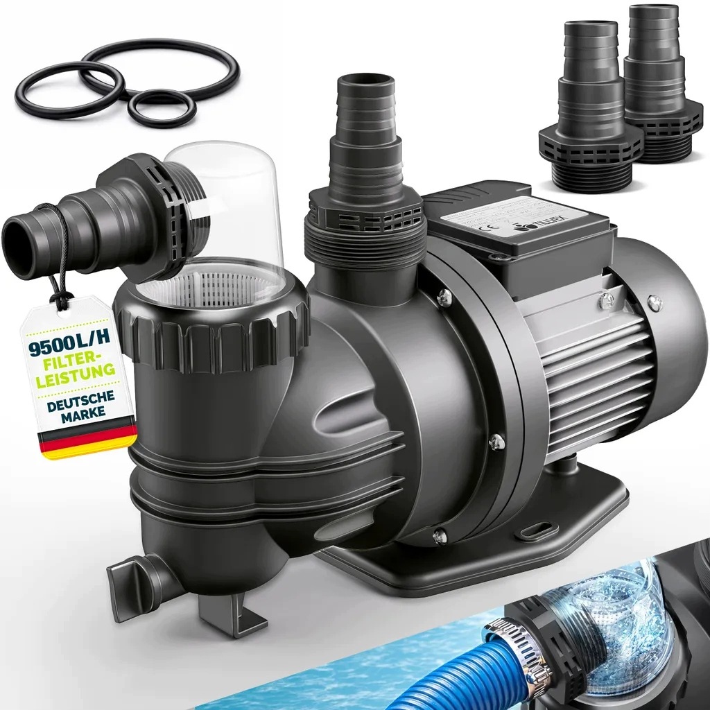 Filtračné čerpadlo tillvex pre bazény 9 500 l/h a 550 W Bazénová pumpa