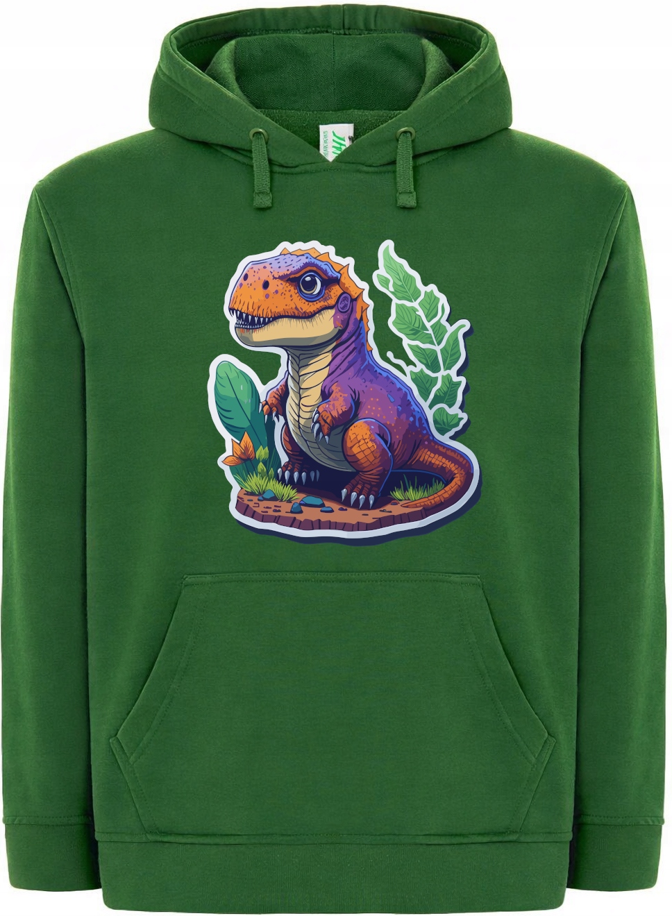 Mikina s kapucí Barevný Dinosaurus Módní Dárek r.XL