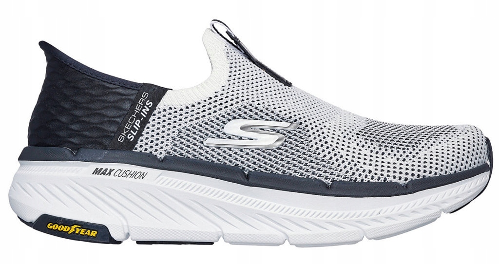 Bílé Nazouvací Pánské Běžecké Boty Lehké Pohodlné Skechers 42,5
