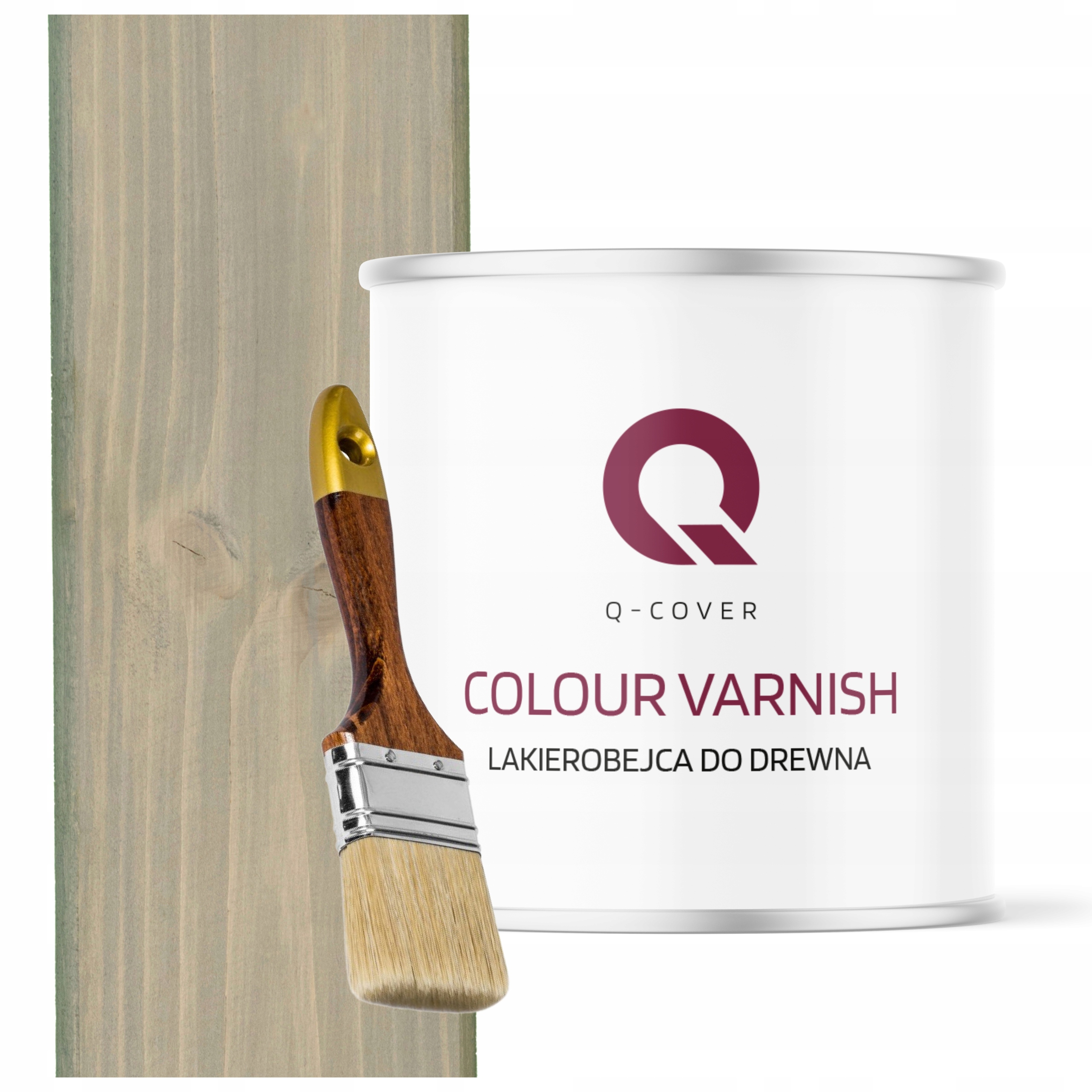 Lakovník Na Dřevěné Prvky 3V1 Šedý Světlý Polomatný 2,5L Dárek