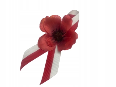 KOTYLIONY MAKI NARODOWE POLSKIE BIAŁO-CZERWONE MAK POLSKA Rodzaj przypinka