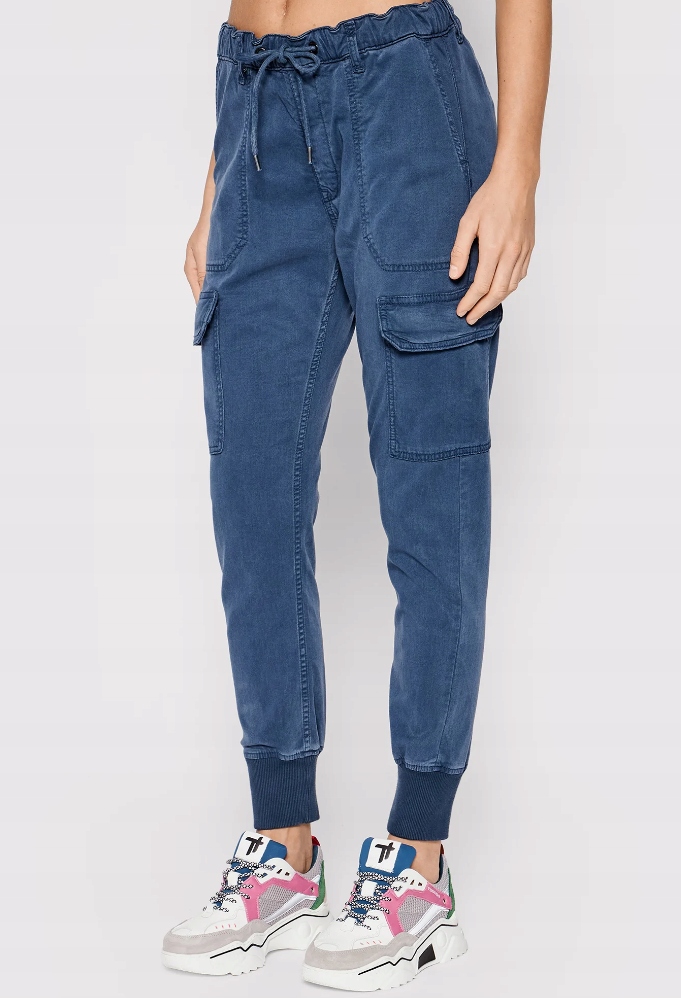 Pepe Jeans Dámské Kalhoty Zelené Se Zavazováním 27 2Z4D3_C*