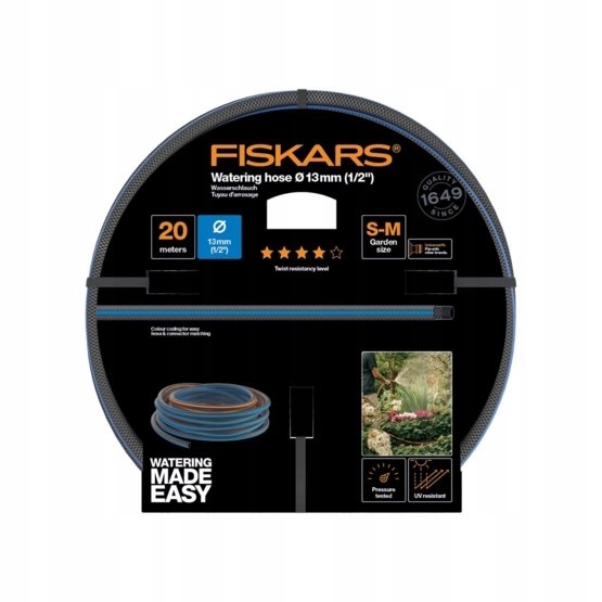 Fiskars Wąż Ogrodowy 13MM 1/2" 20M Q4 1027104
