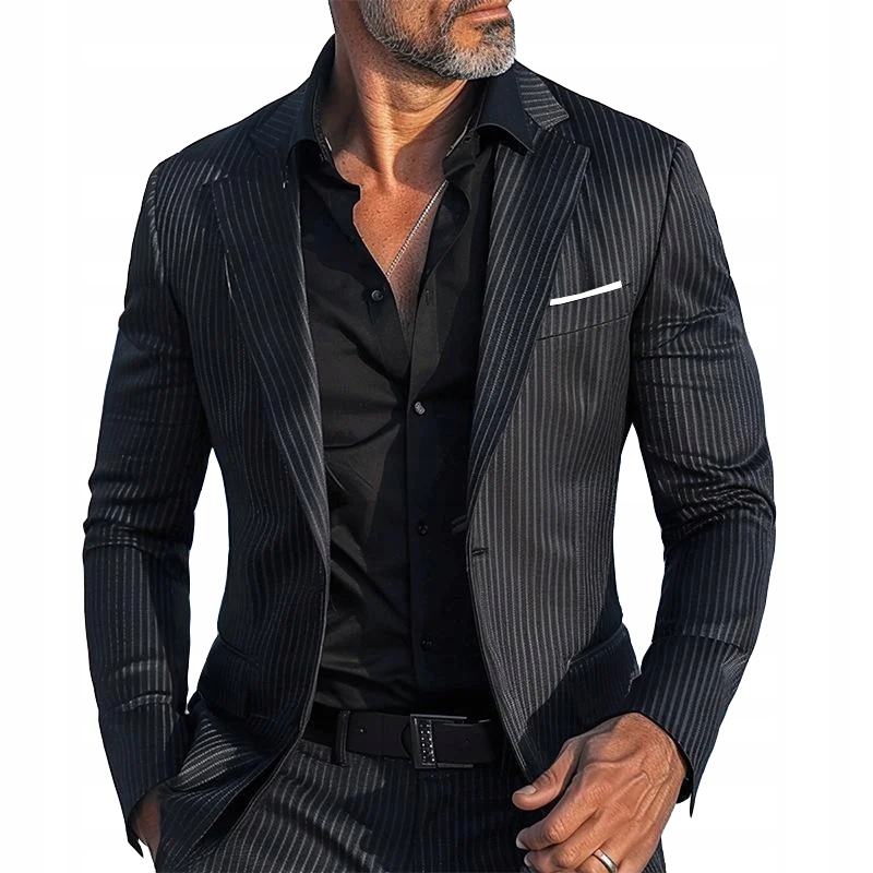 Sako Elegantní Klasické večerní žebrované