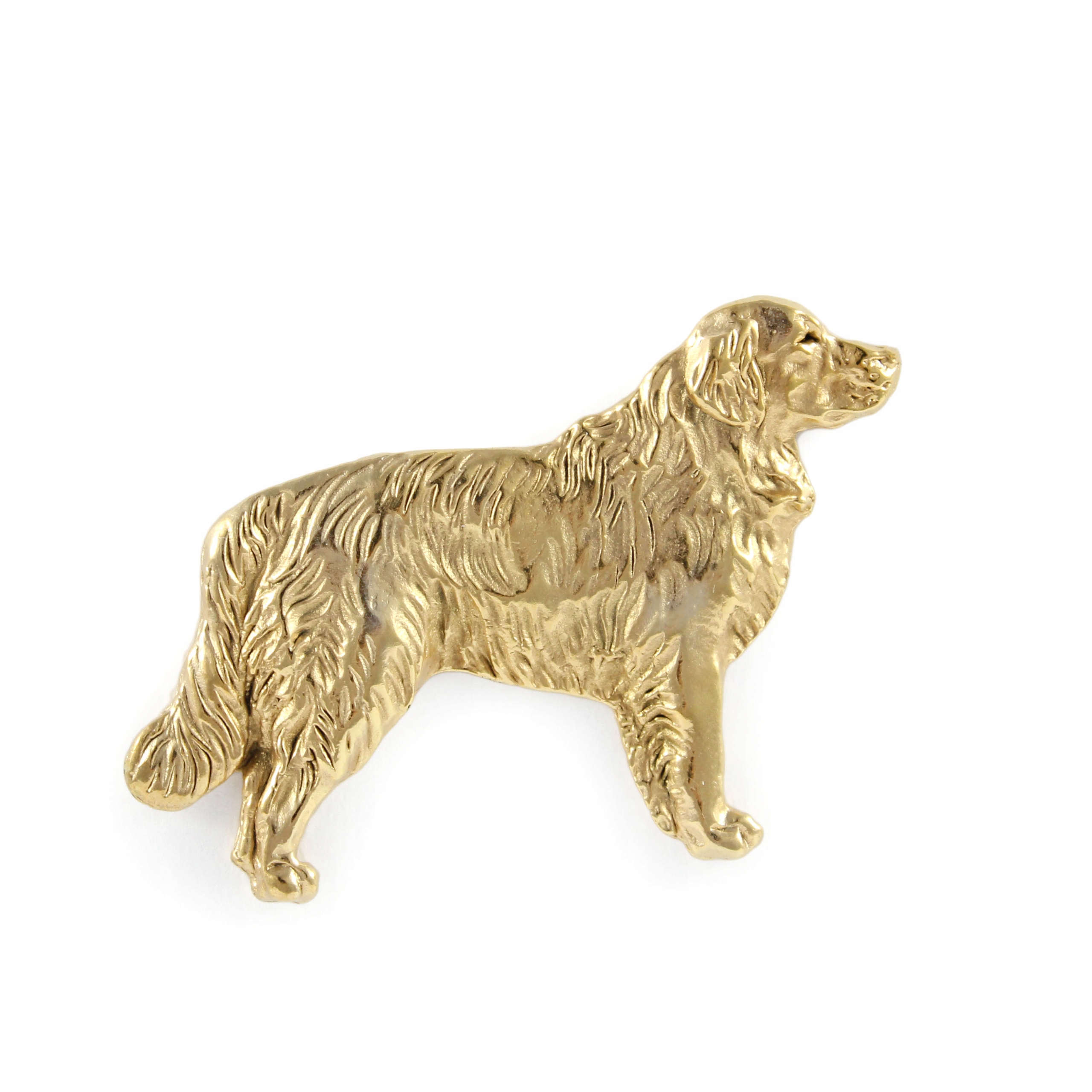 Golden Retriever pozłacana broszka pin z psem, przypinka, pins do marynarki