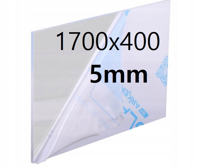 Plexi /plexi Plexi Plexa Bezbarvá na míru 1700x400x5 mm Akrylová Deska