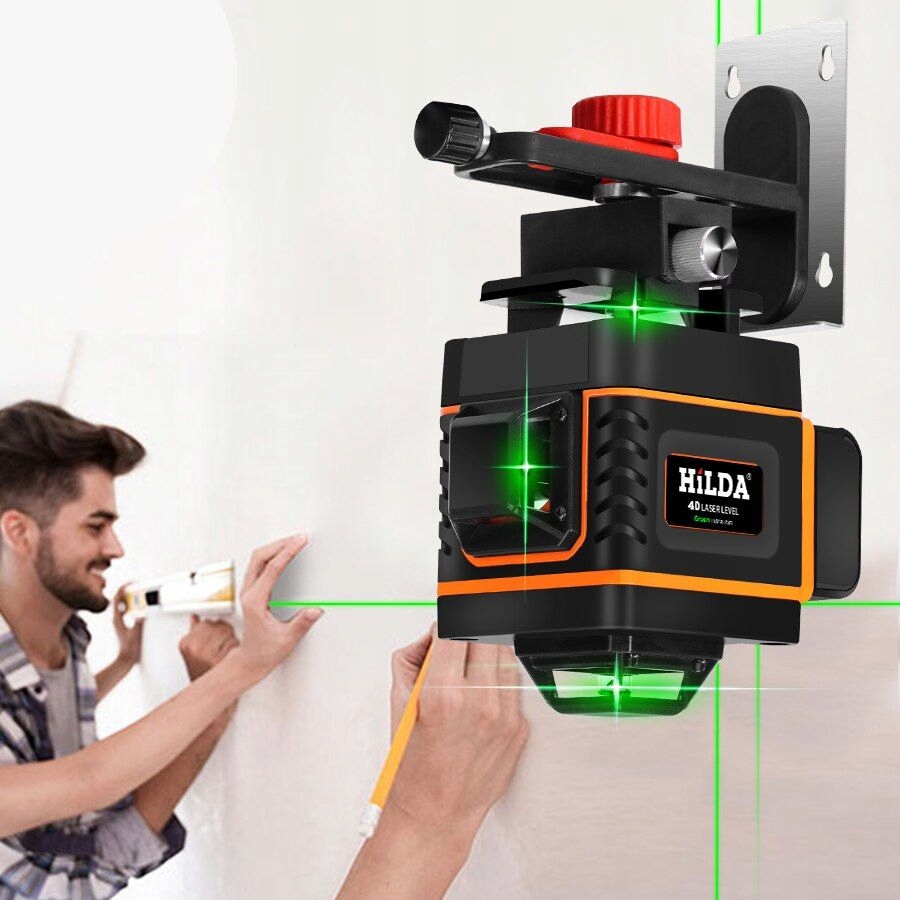 POZIOMICA LASEROWA 360° LASER KRZYŻOWY 4D + 300cm Model LASER16