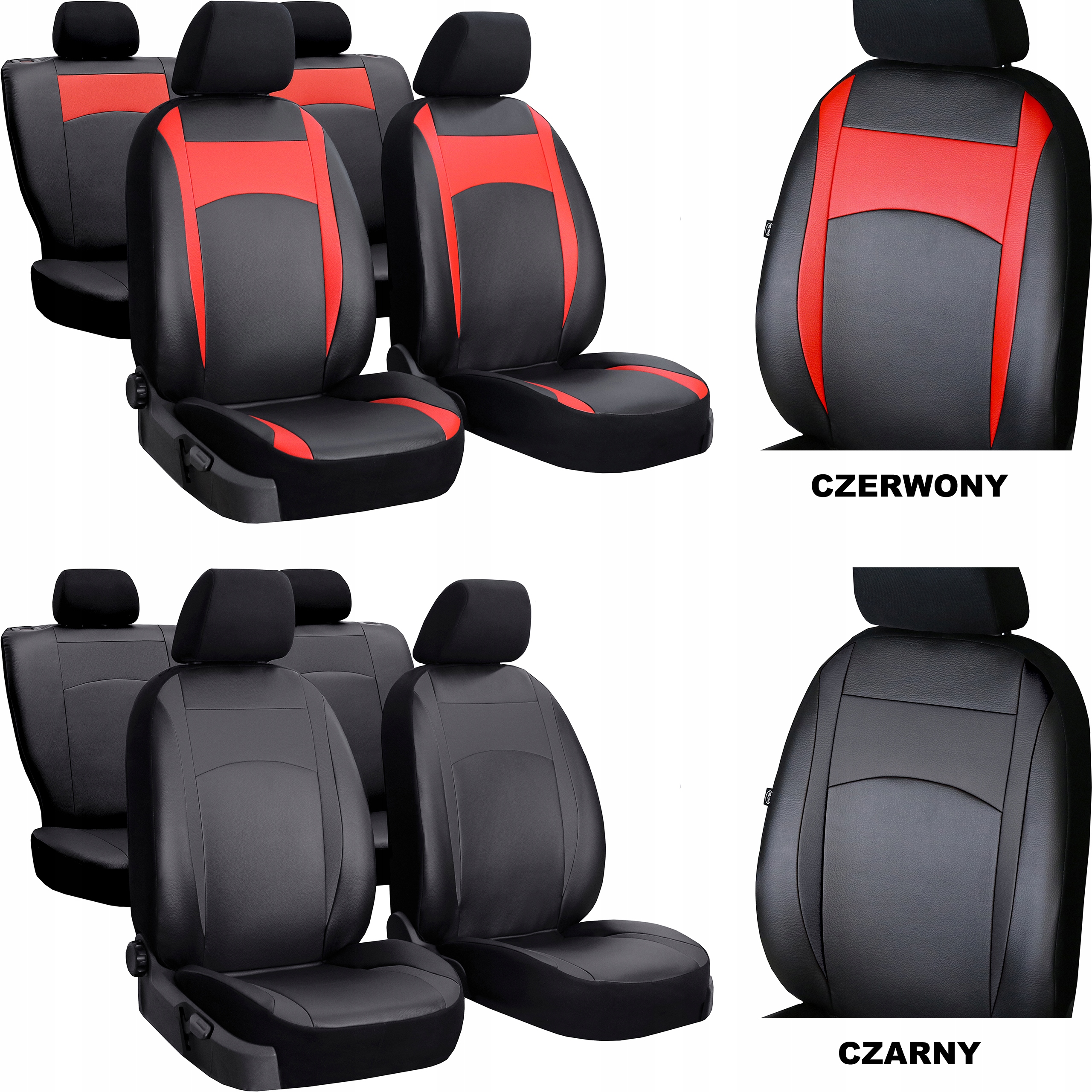 SKÓRZANE POKROWCE NA FOTELE SAMOCHODOWE DESIGN Typ pokrowiec