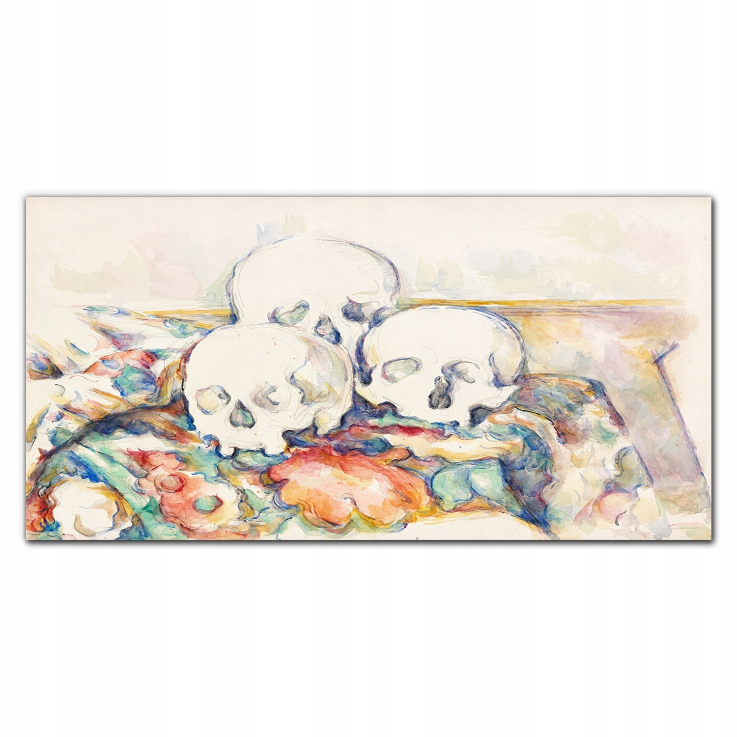 Obraz na plátne Mŕtva príroda tri lebky 140x70