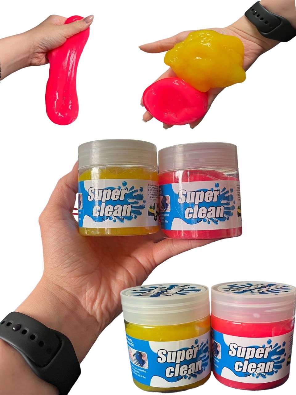 CZYŚCIK GUMA ŻEL DO KLAWIATUR TELEFONÓW SAMOCHODU KOKPITU PLASTELINA SLIME Producent Inny