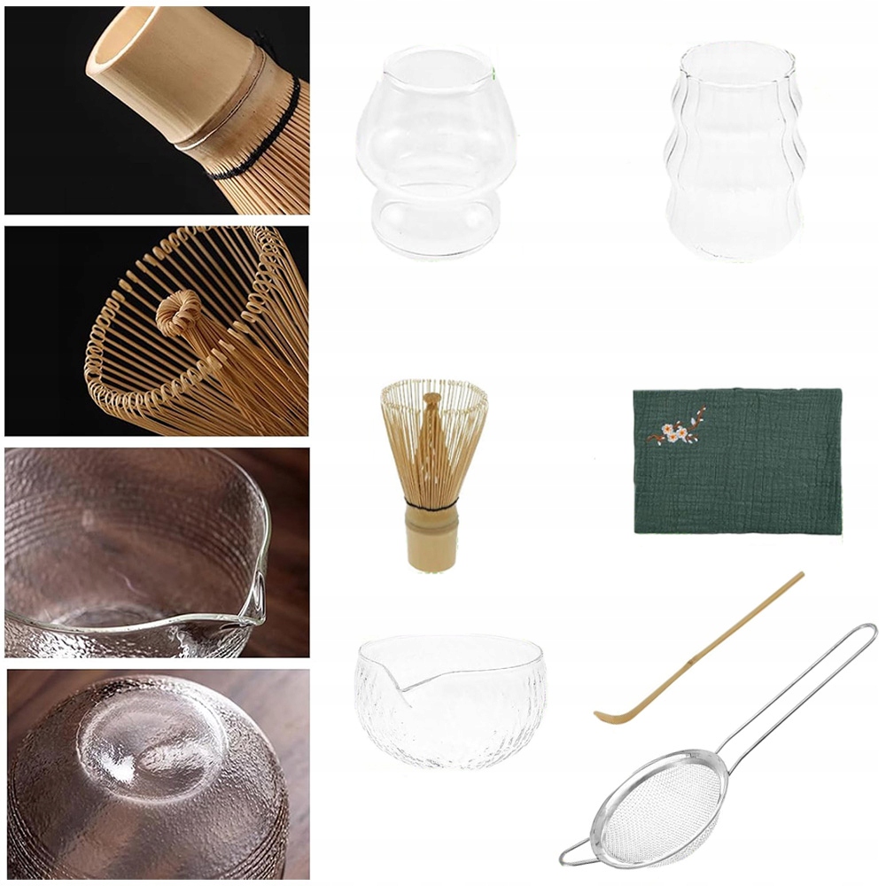 Dárková sada na čaj matcha šálek metla 7 El