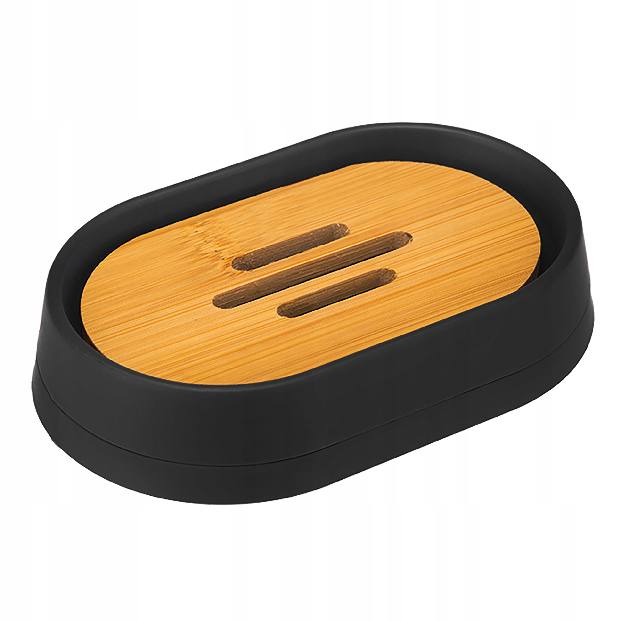 Mydelniczka czarna z ociekaczem pojemnik na mydło podstawka elegancka Marka Cadro