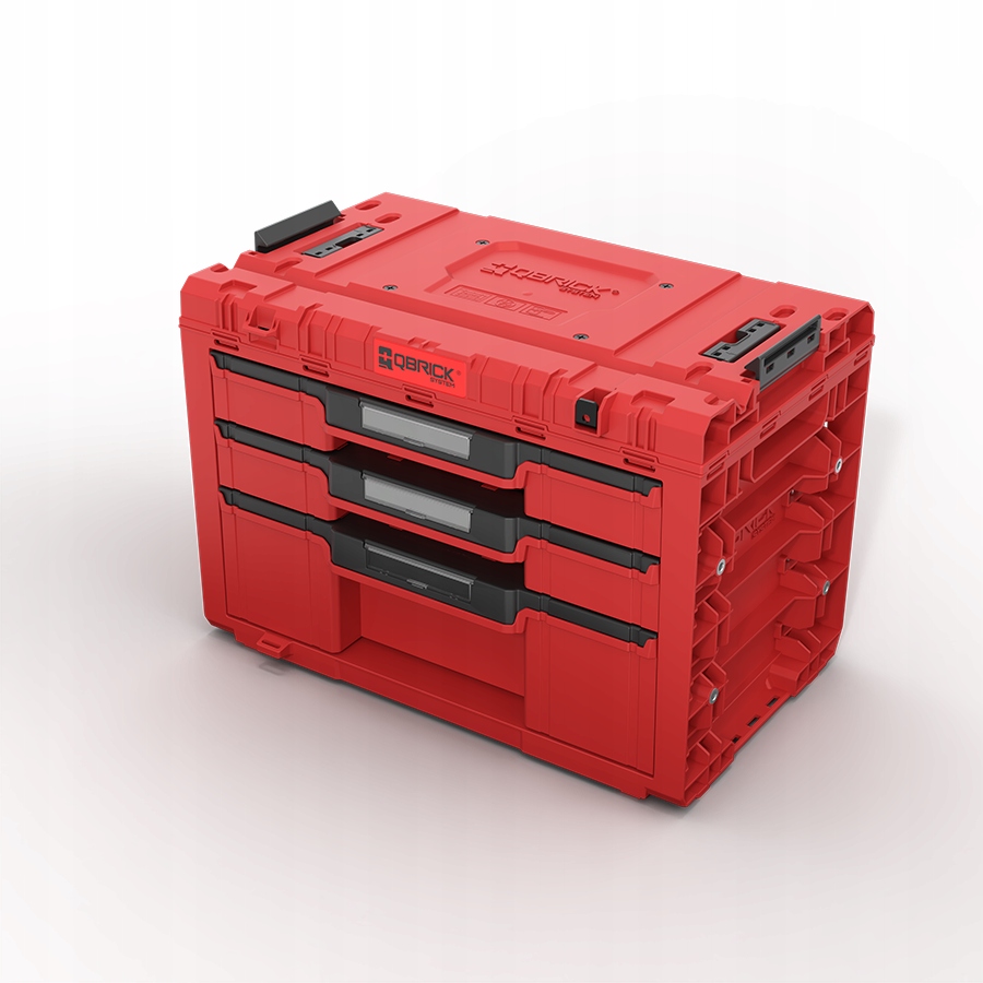 Skrzynia narzędziowa z szufladami Qbrick Prime Drawer 3 Red Ultra Hd
