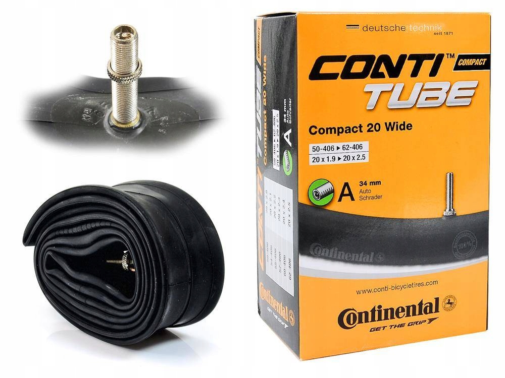 Dętka Continental Compact 20''x2,0-2,5 auto 34 mm