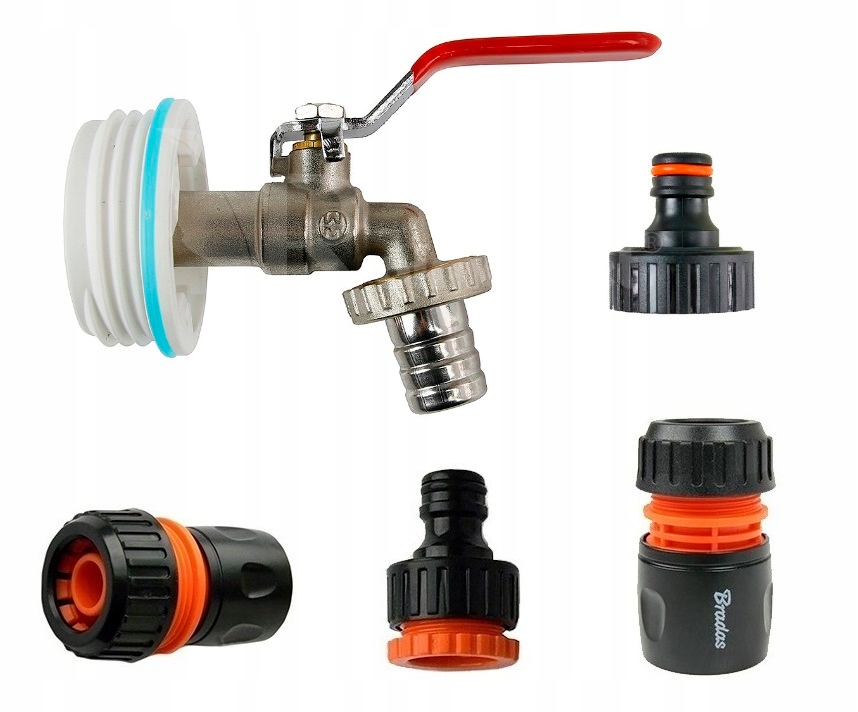 

Kran 3/4 zawór+KOREK Do Beczka plastikowa 200L