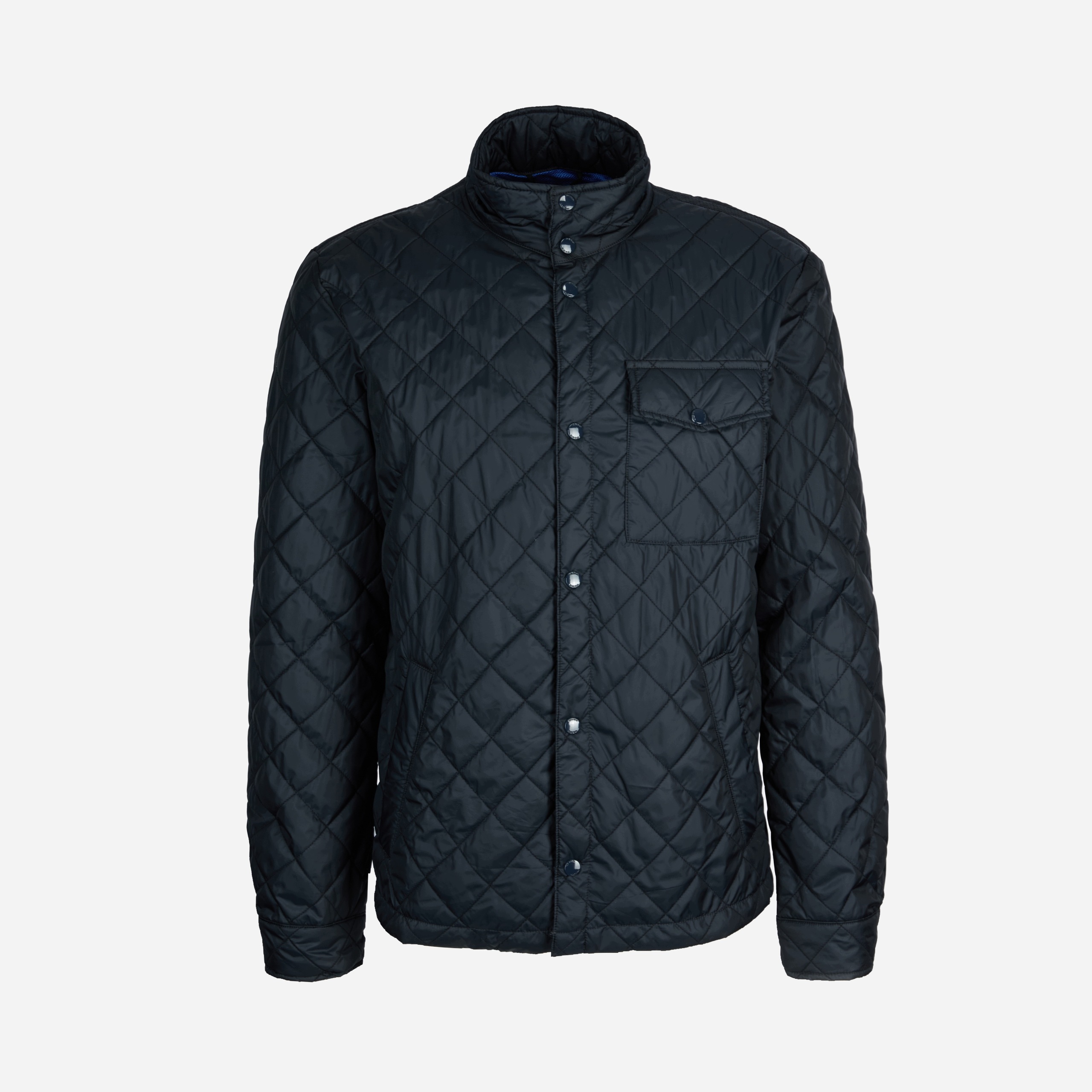 Geox Tmavě modrá pánská bunda Geox Barberigo
