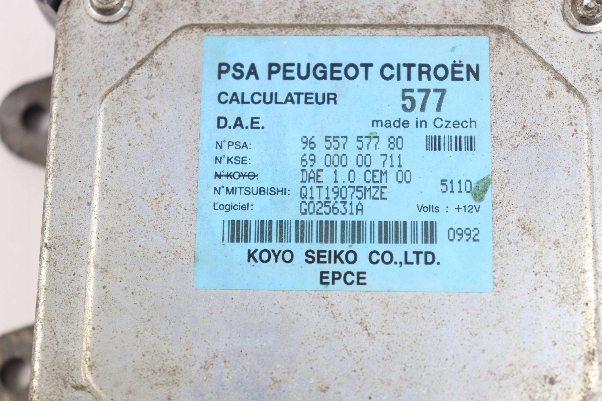 CITROEN C3 e C2 Centralina modulo SERVOSTERZO 9655757780