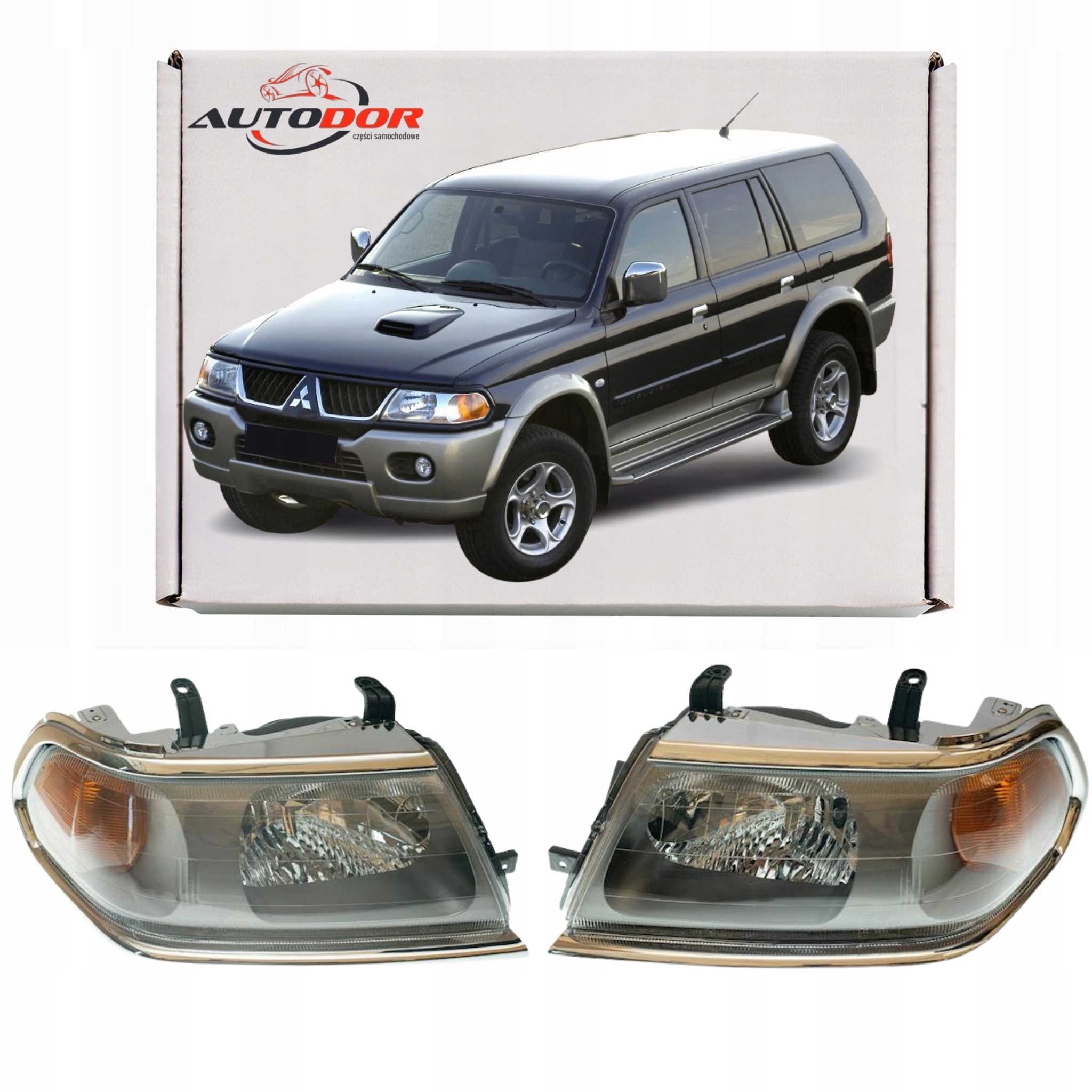 Mitsubishi Pajero Montero Sport 01-07 Světlomety Levé Pravé Přední Sada