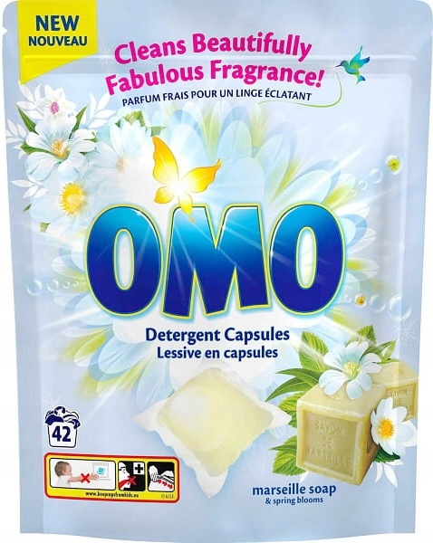 Levně Omo 42 Caps Marseille Soap & Spring Blooms univerzální