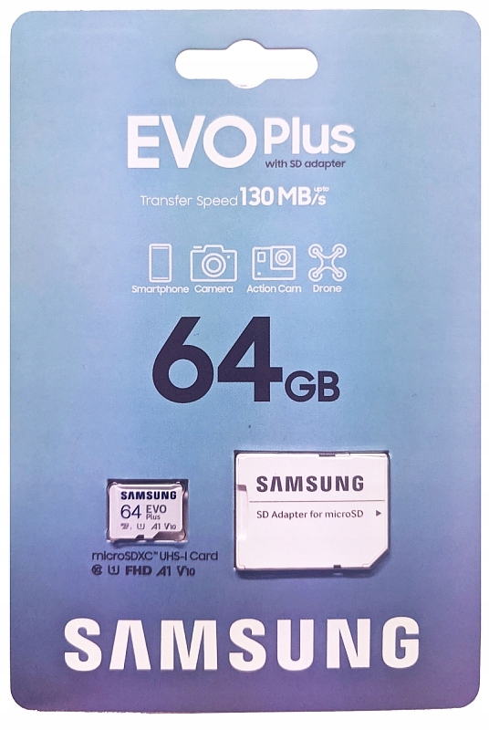 

Karta Pamięci Samsung Evo+ 64GB micro Sd 100MB/s