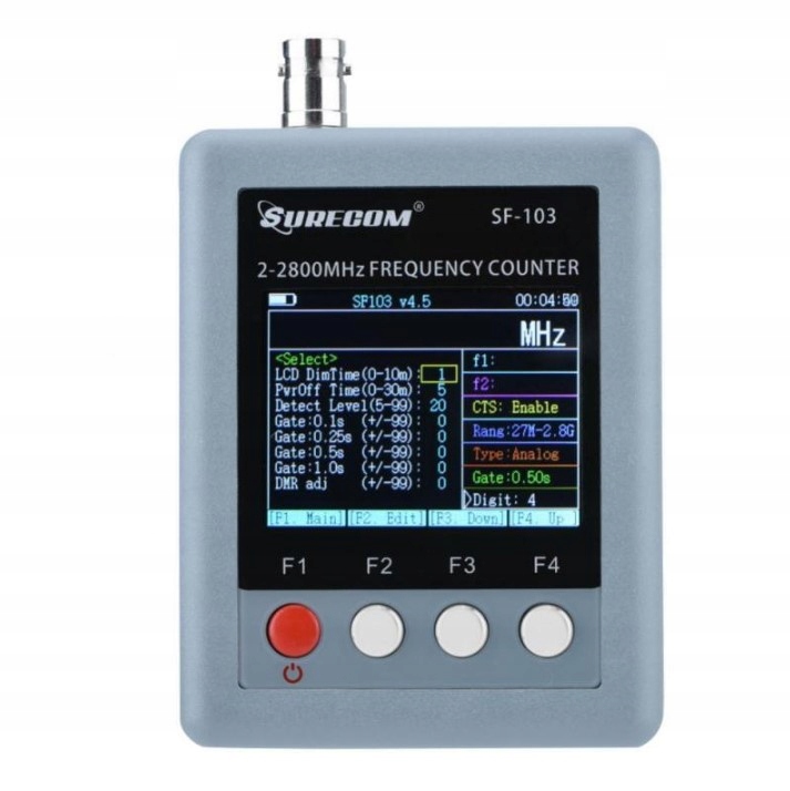 Surecom SF-103 Detektor Miernik Częstotliwości 2MHz-2.8GHz Dmr Ctcss