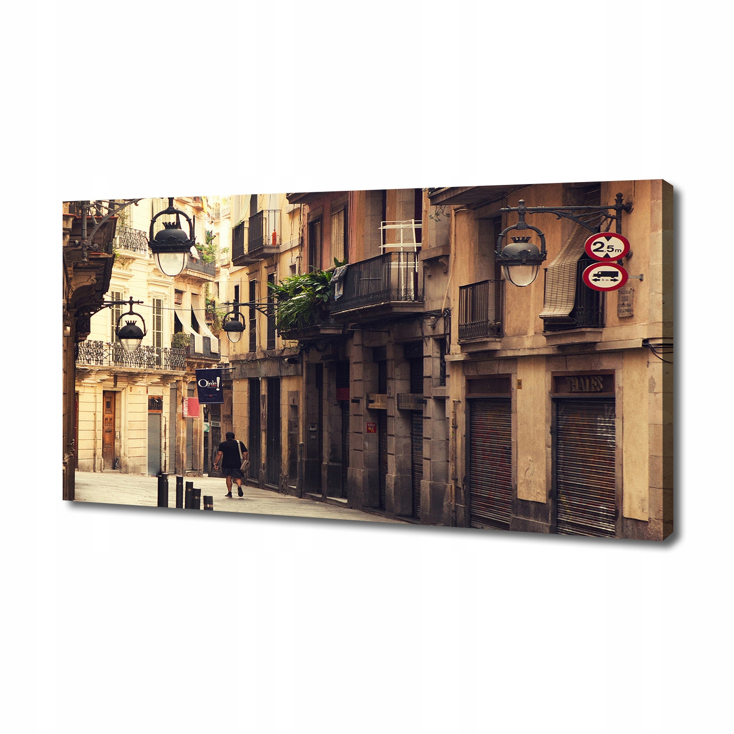 Fotoobraz obraz na plátně Ulice Barcelony 140x70 cm