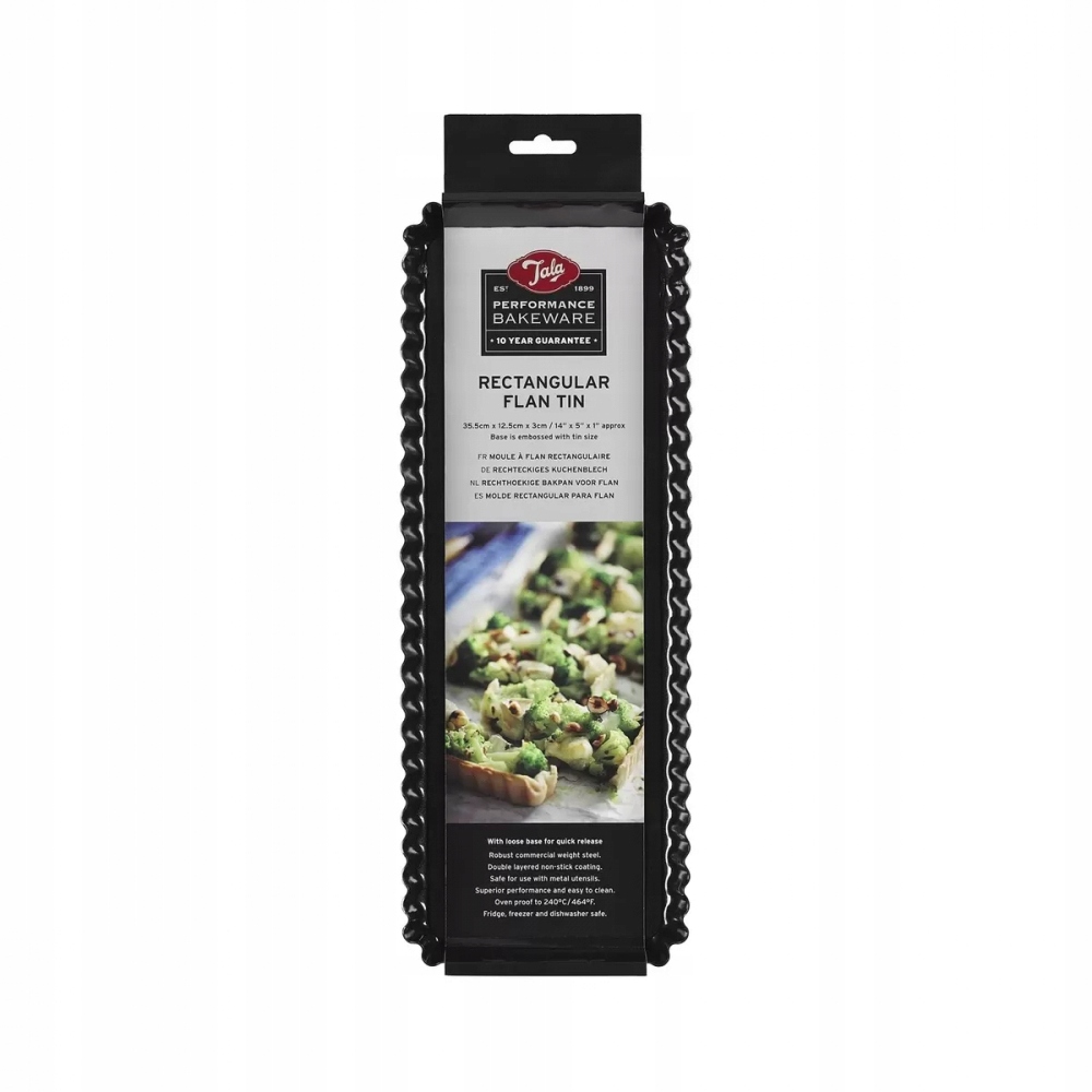 

Forma pieczenia tarty wyjmowanym dnem 35,5x12,5 cm