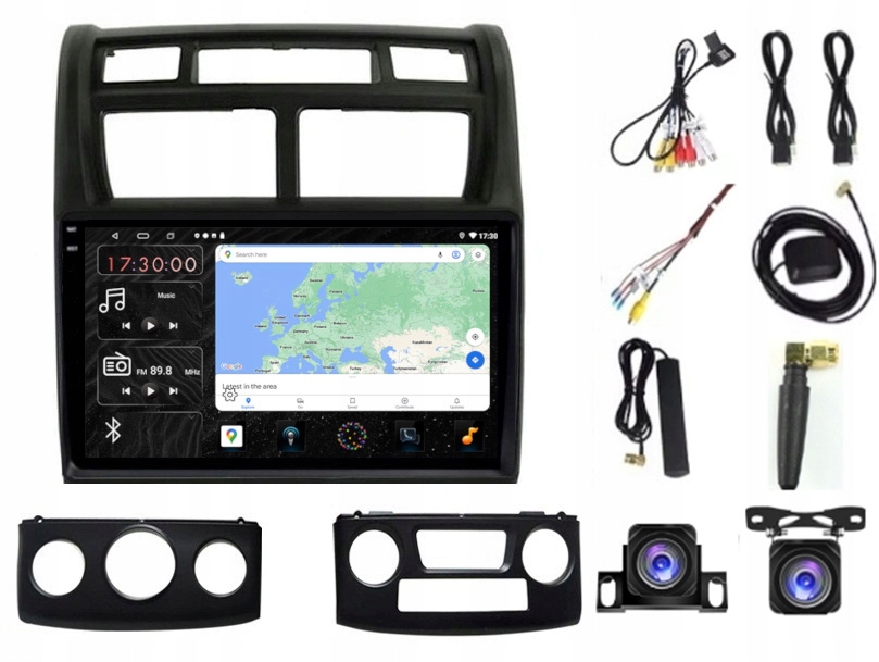 Rádio Navigácia Android Kia Sportage 2008-2010 Carplay Wifi Usb 64GB Sim