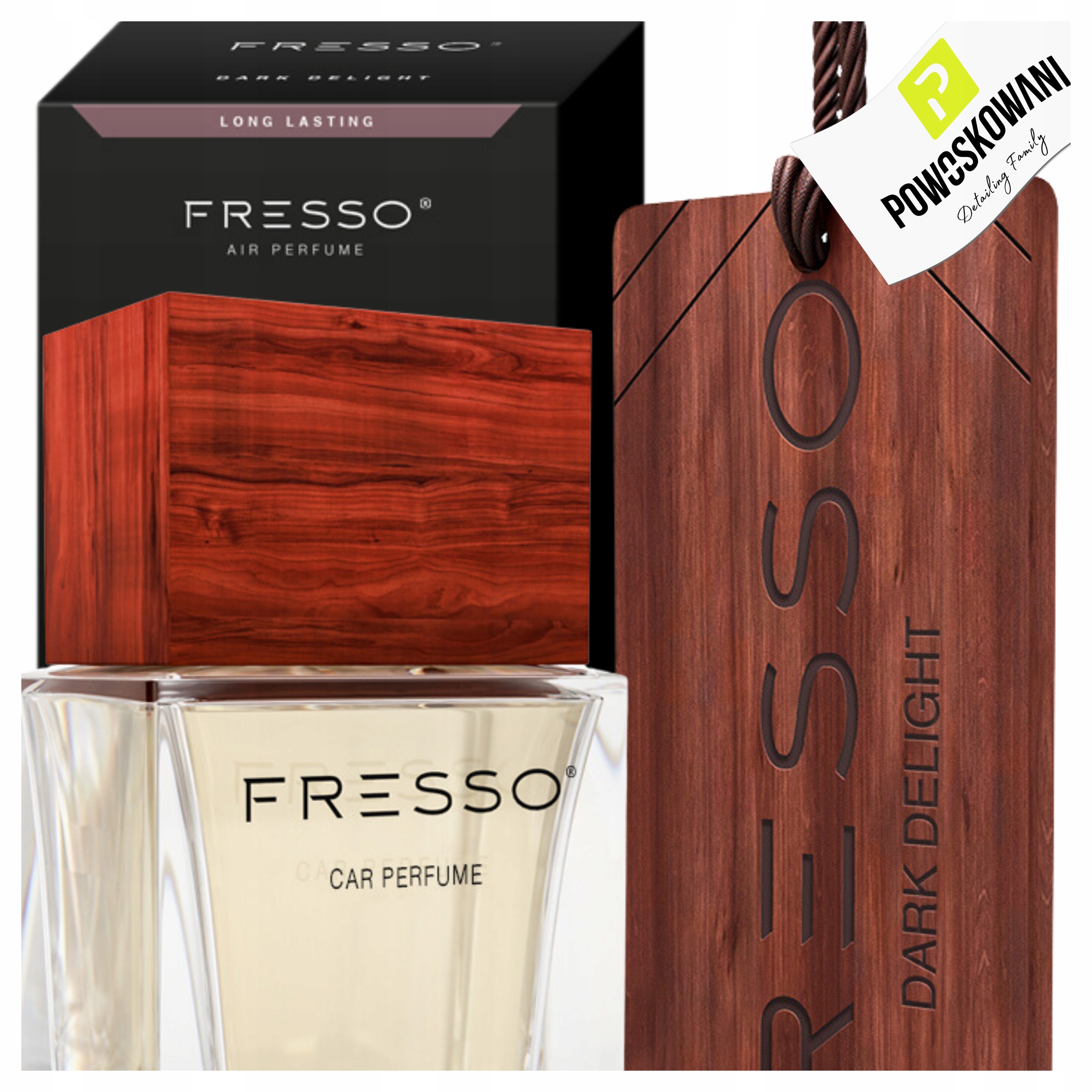 FRESSO DARK DELIGHT ZAWIESZKA PERFUMY SAMOCHODOWE ZAPACH DO SAMOCHODU AUTA