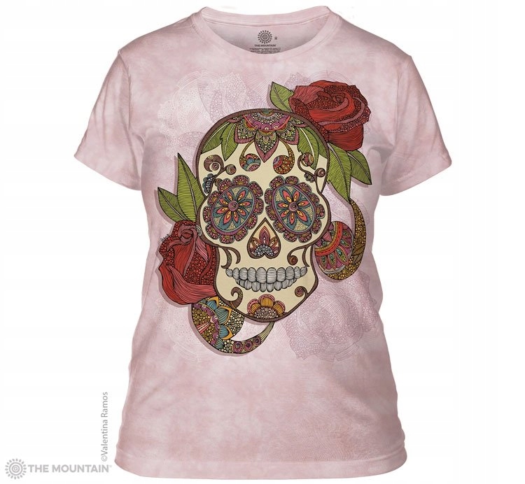 Paisley Sugar Skull Dámské tričko The Mountain, velikost XL