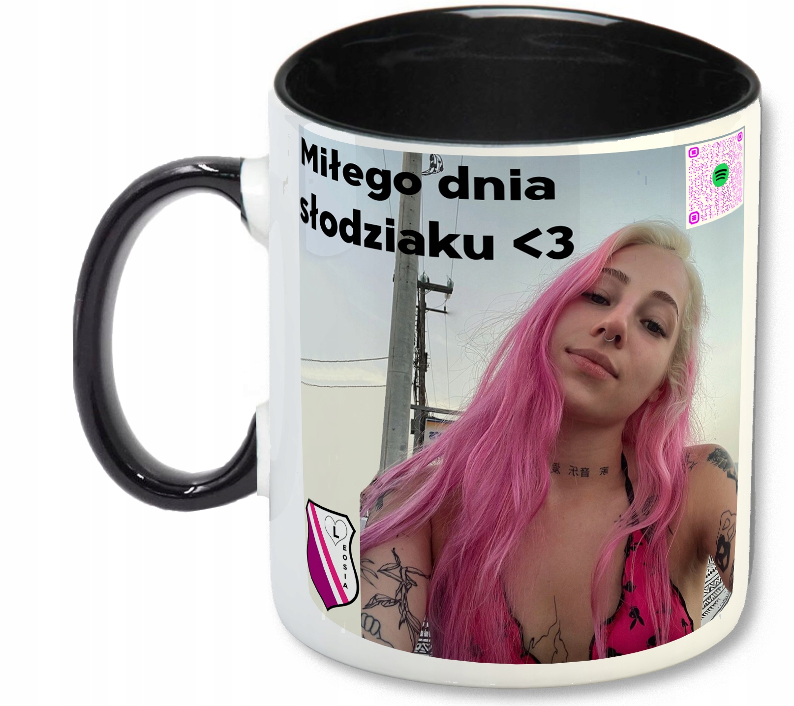 Czarny Kubek z ŚRODKIEM YOUNG LEOSIA