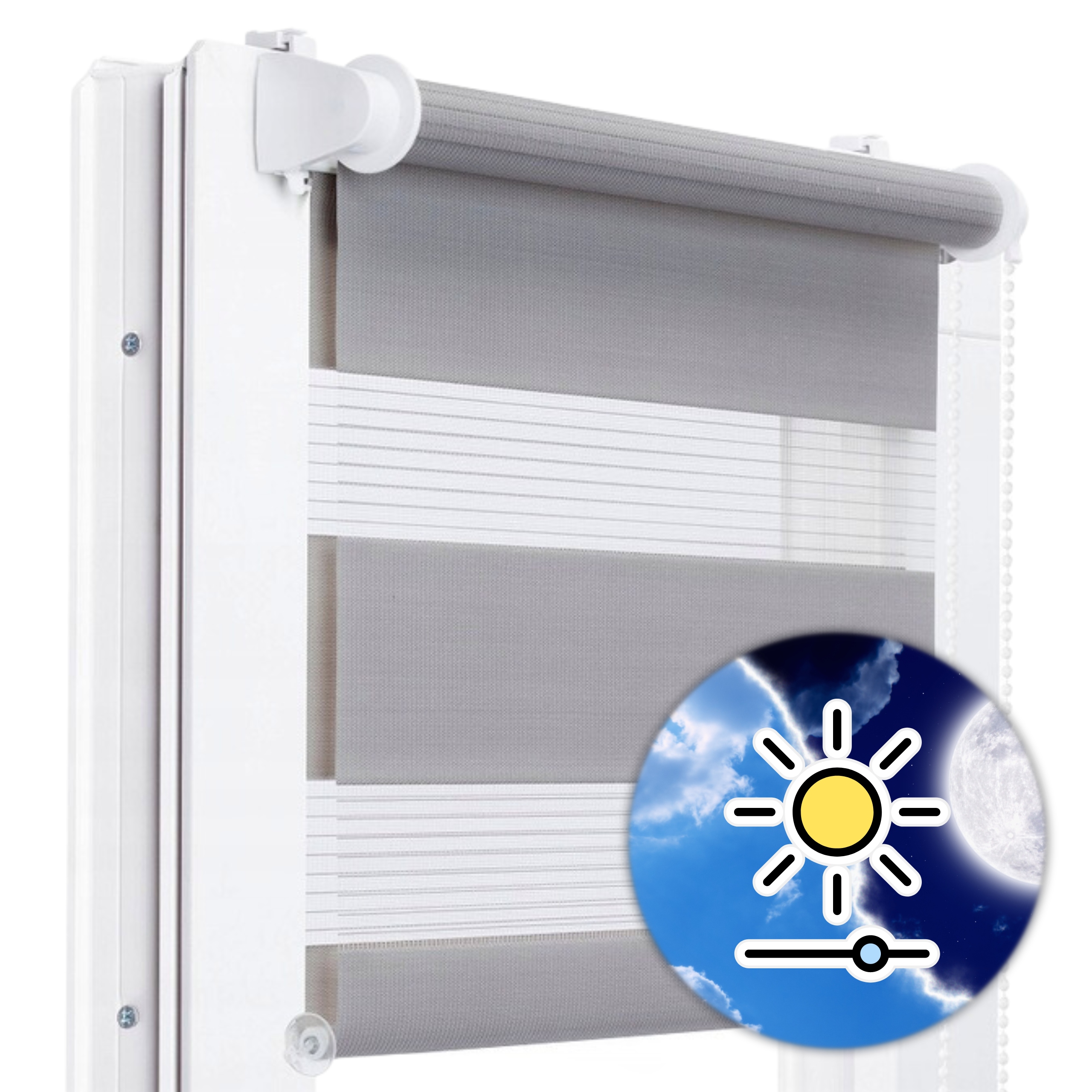 ROLETA DZIEŃ NOC 71x150 CM NAPINACZ RÓŻNE KOLORY Kolor wielokolorowy