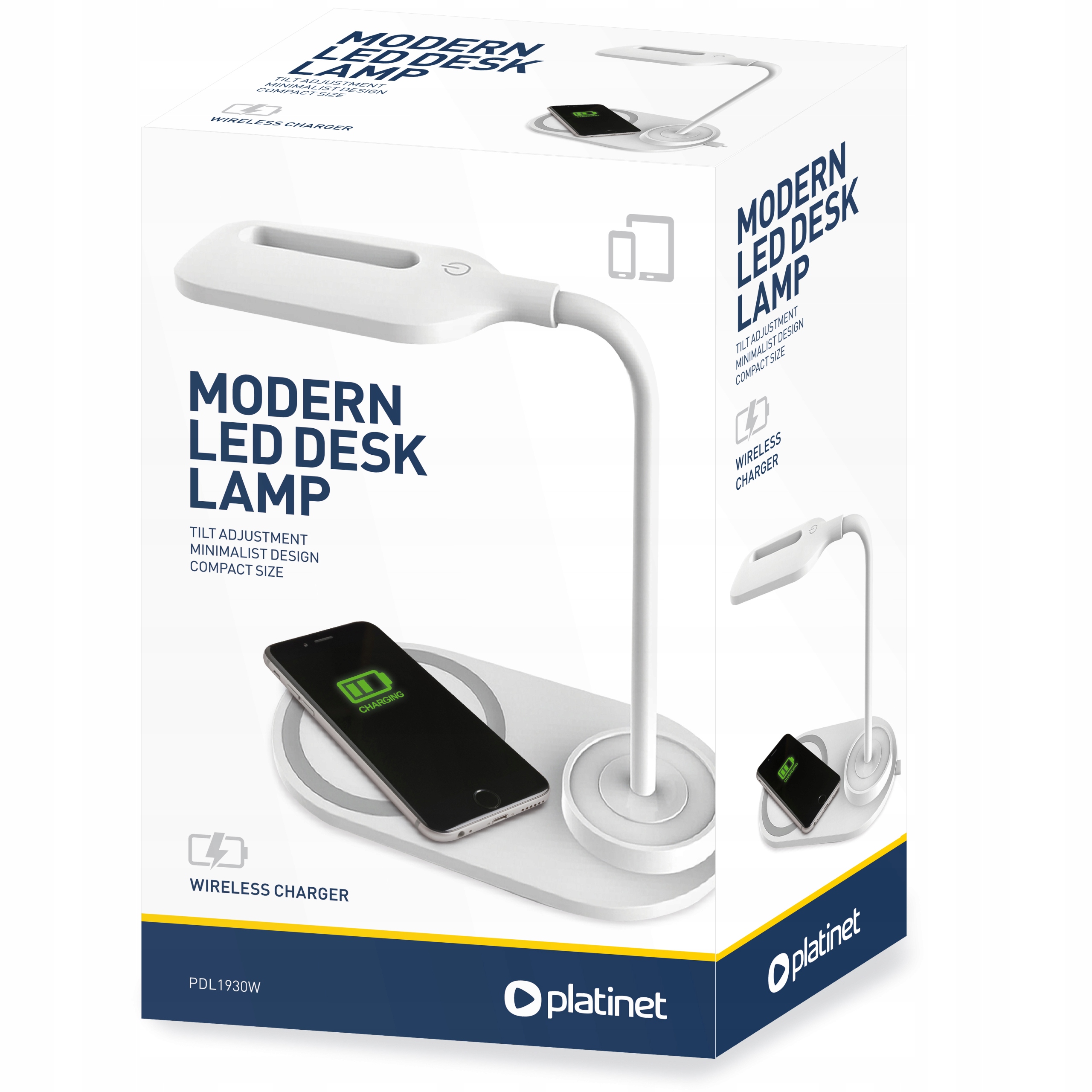 

Lampka biurkowa + ładowarka indukcyjna Platinet