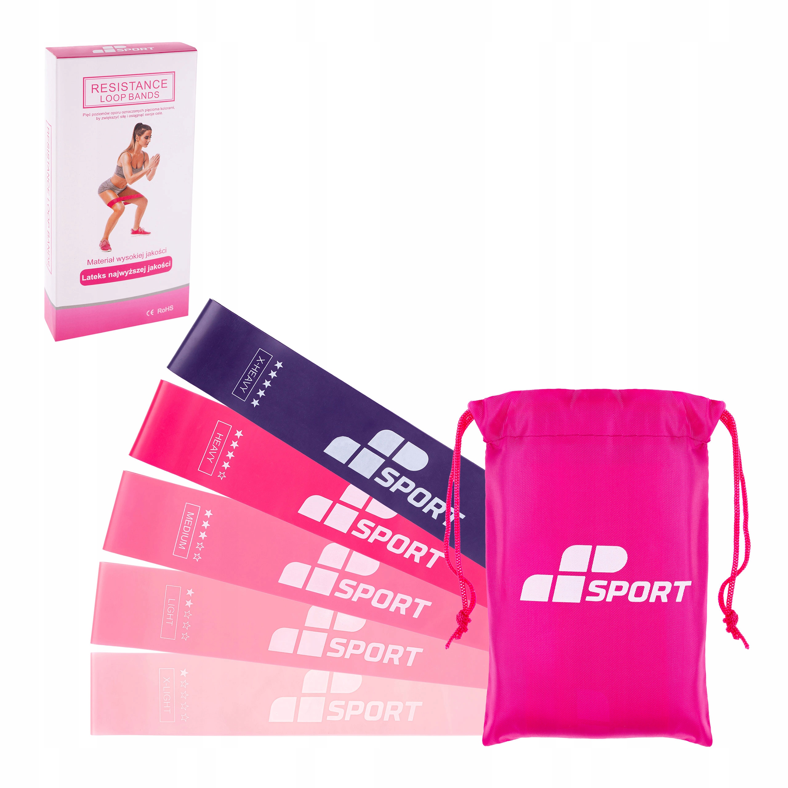 

Gumy Do Ćwiczeń Zestaw 5 Mini Band Fitness Oporowe