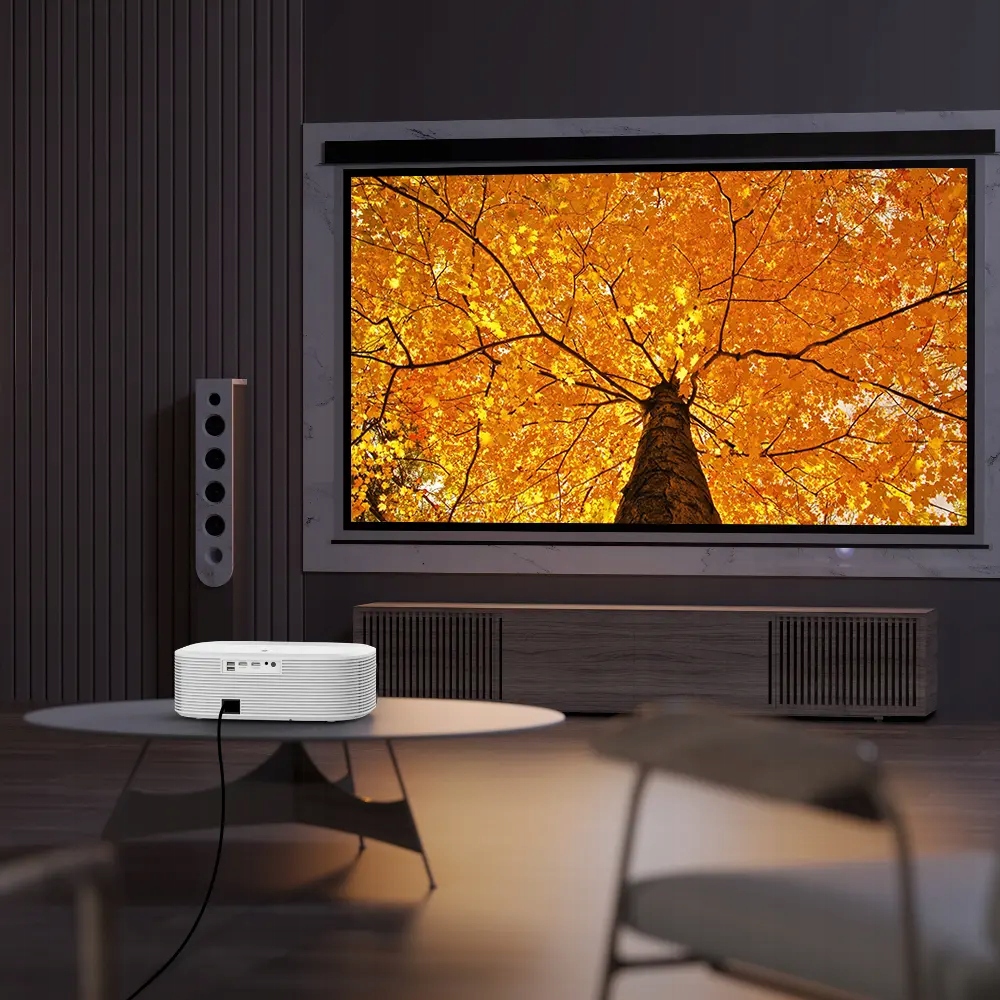 Projektor Rzutnik Full HD 4K 24000lm WiFi SMART TV MULTIMEDIALNY AutoFocus Marka Zenwire