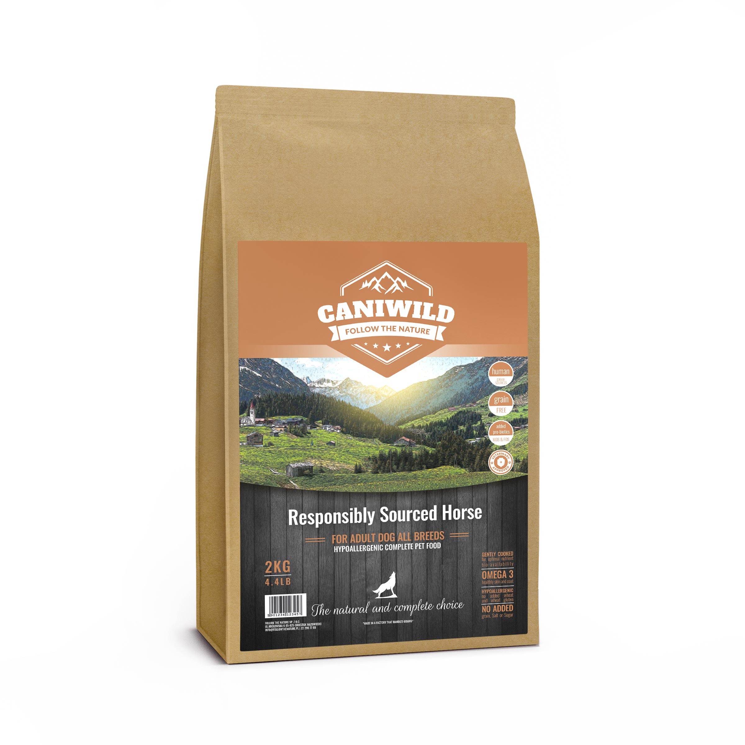 Caniwild Responsibly Sourced Horse Adult 2kg, hipoalergiczna z koniną