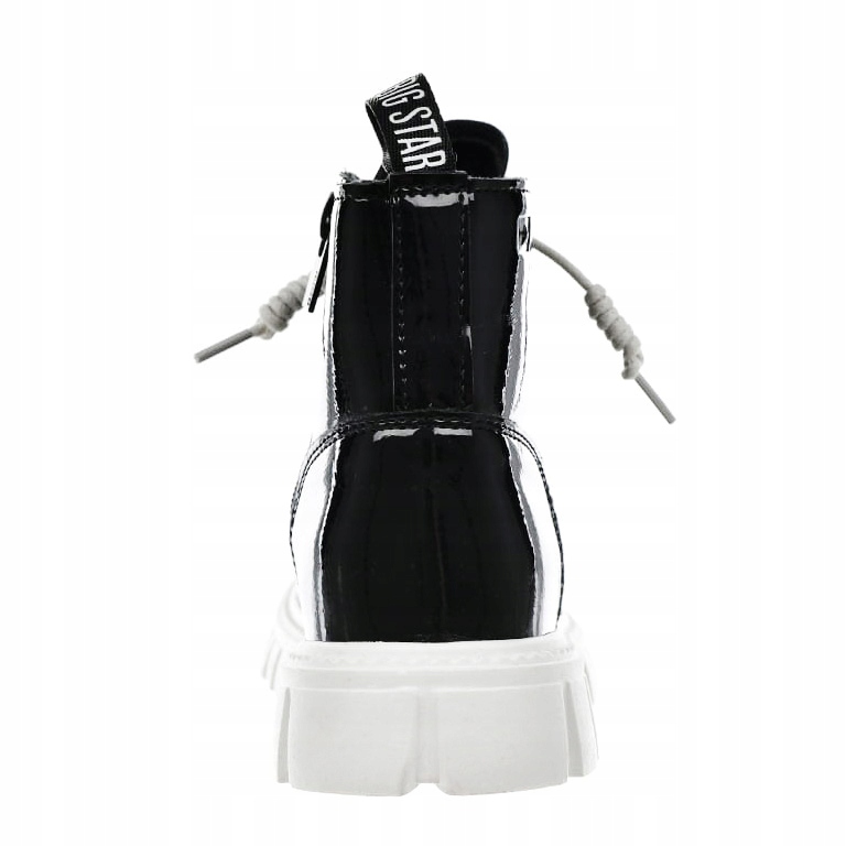 BUTY zimowe BOTKI dziecięce BIG STAR skórzane ocieplane MM374147 35 Kolor czarny