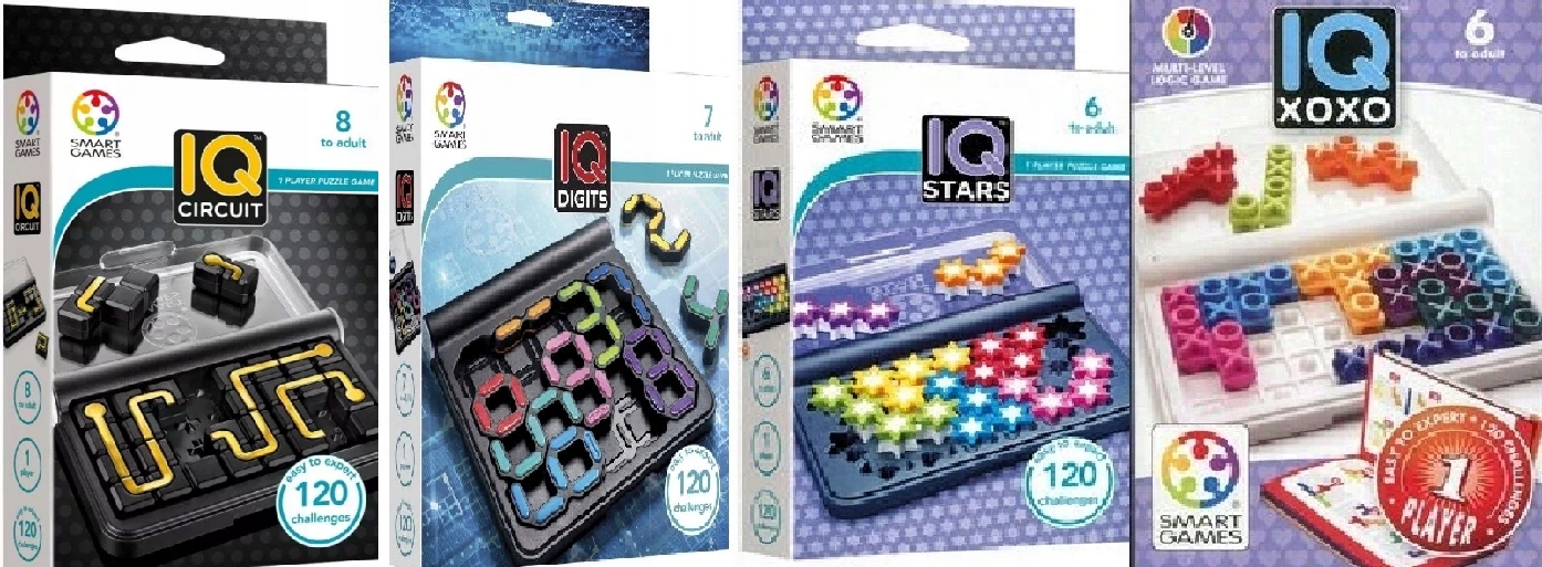 Smart Games Iq Circuit+ Digits +iq Stars Iq Xoxo