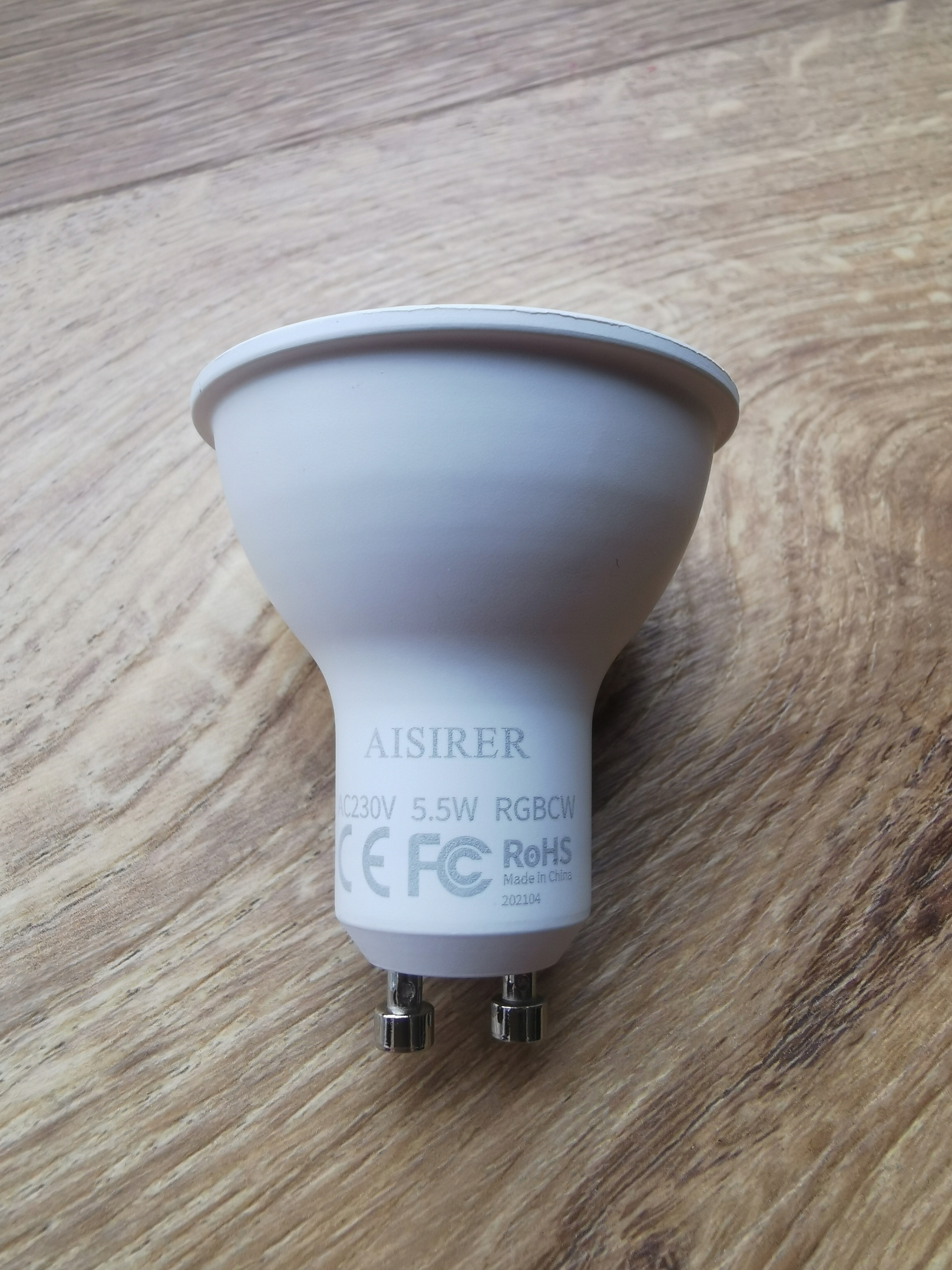 Żarówka AISIRER LED GU10 RGB RGBWC Smart WiFi - 1 sztuka Moc 5.5 W