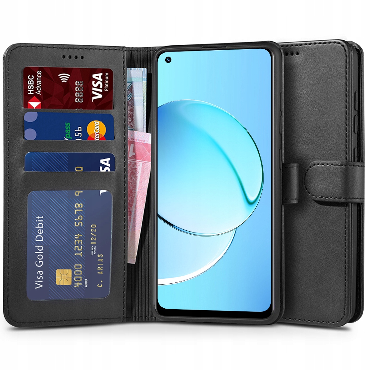 

Wallet Etui Case Skórzane Portfel Na Realme 10 Lte