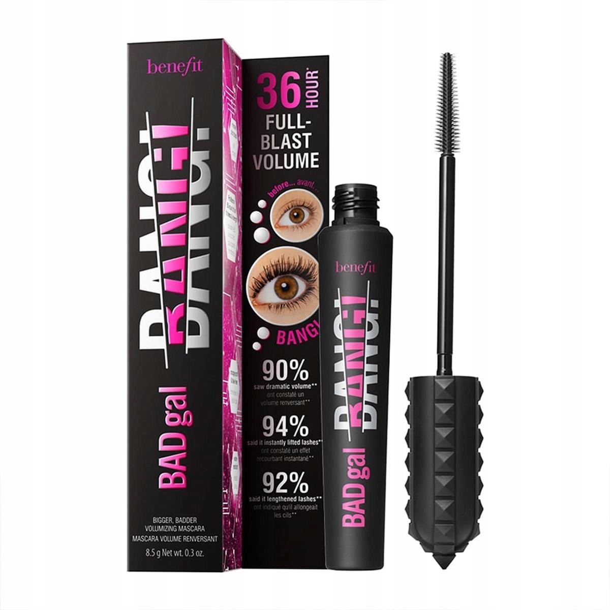 Řasenka pro objem BadGal Bang! Black 8,5 g