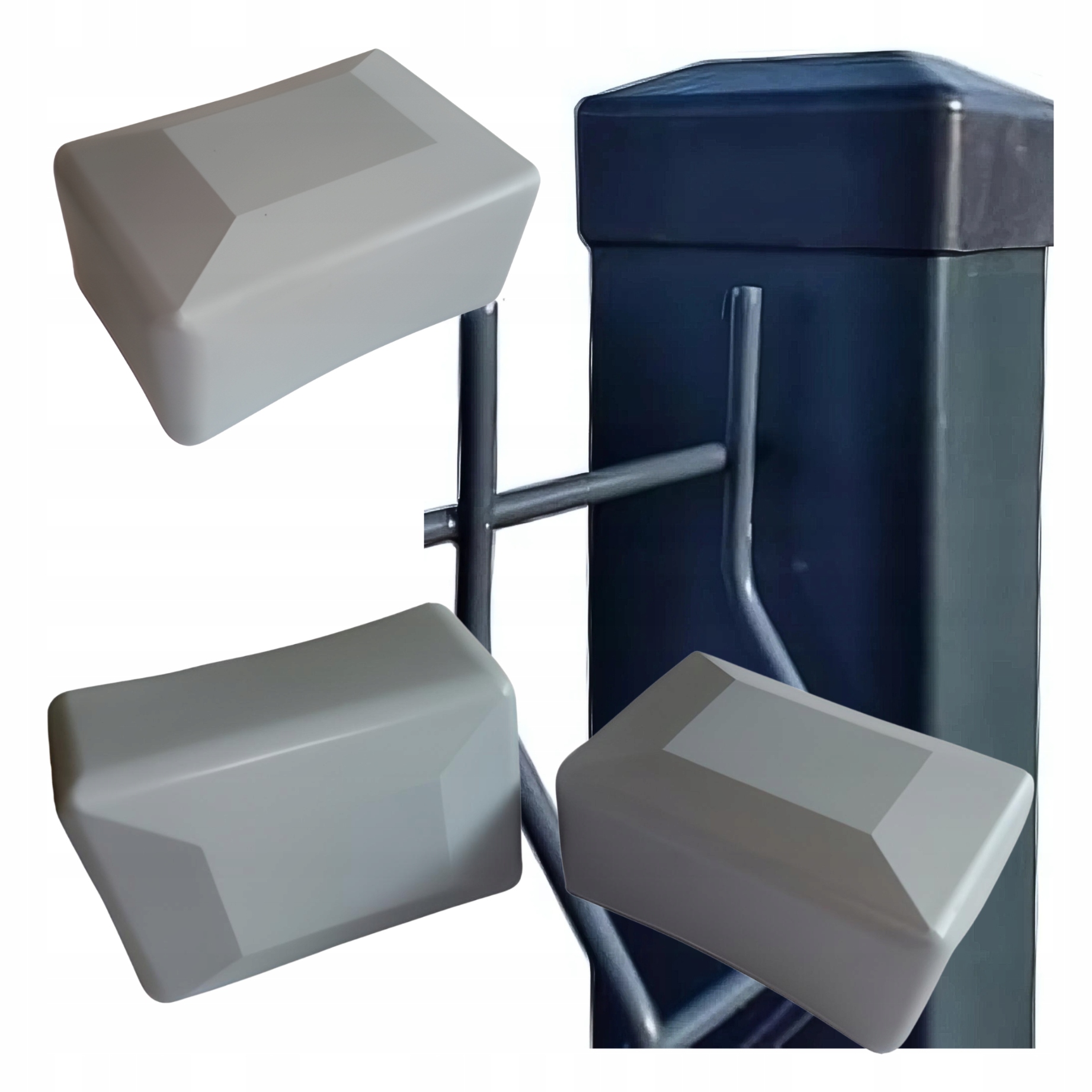 Vnější krytka na profil krytka 100x50 10 Ks Šedá