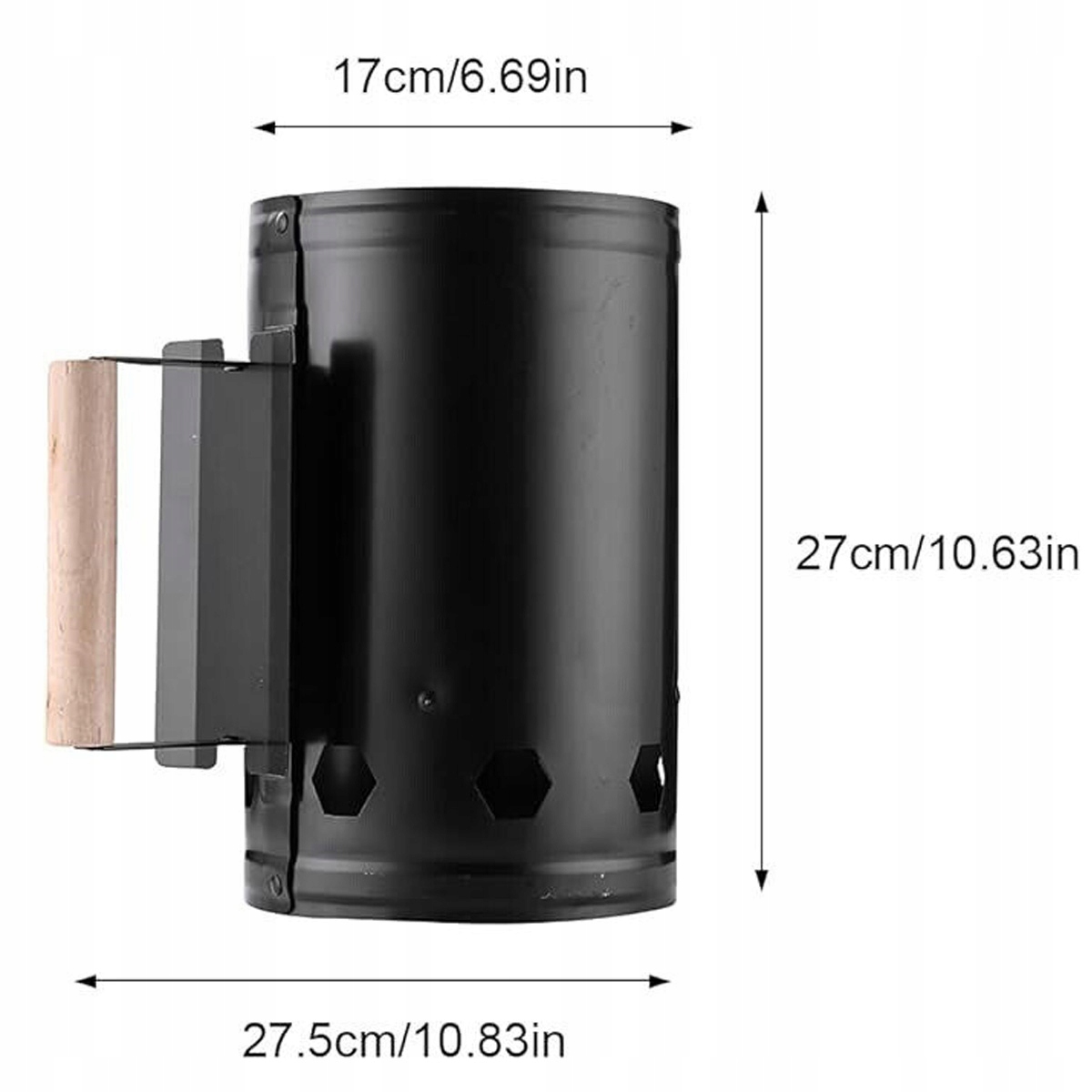 KOMIN DO ROZPALANIA GRILLA WĘGLA BRYKIETU WĘDZARNI ROZPALACZ Producent LIDERHOFF